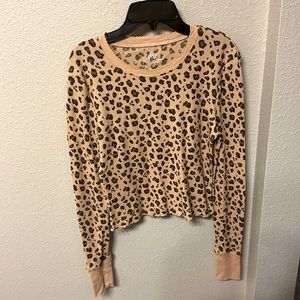 pacsun cheetah print long sleeve